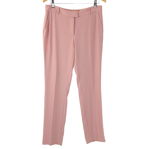 Joseph SZ 40 US 8 BEN CREPE SLIM-LEG PANTS IN PASTEL PINK $405 - Picture 1 of 11